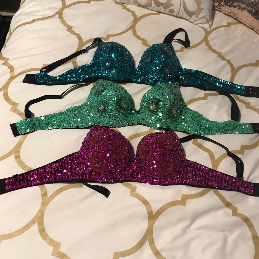 Sequined bras